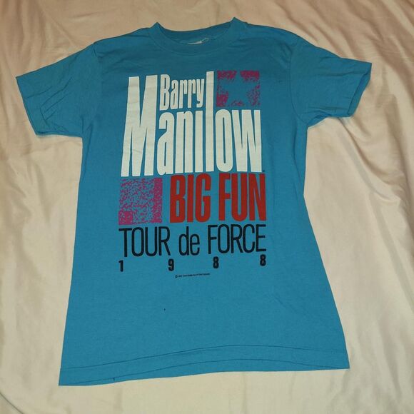 Anvil Vintage 80s 1988 Barry Manilow tour t shirt - Picture 1 of 6